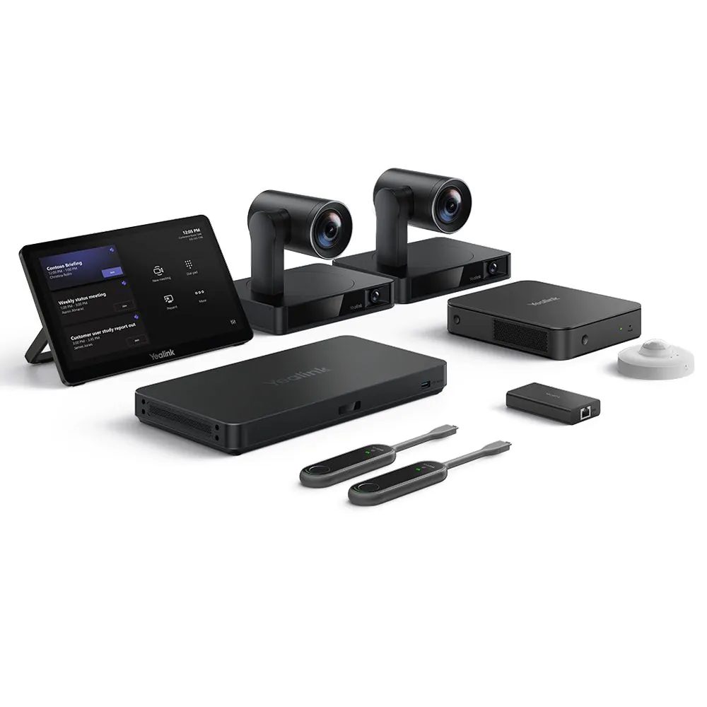 Yealink MVC S90 Setup Guide: Easily set up smart cameras and tools for large Teams Rooms with efficient plug-and-play planning.
