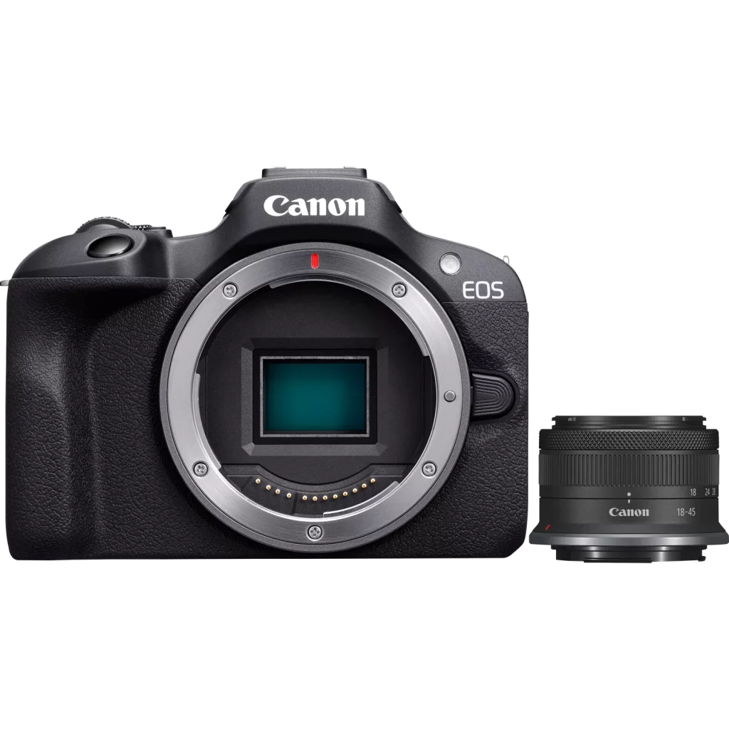 Canon R100 with 18-45mm Lens: Simple, Small, and Perfect for Beginners